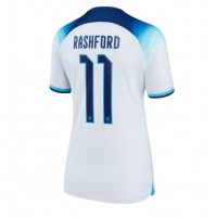 Billiga England Marcus Rashford #11 Hemma fotbollskläder Dam VM 2022 Kortärmad